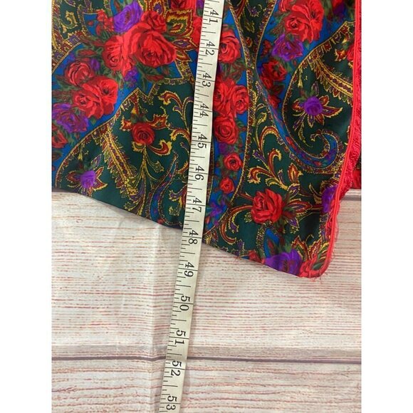 Vintage Victoria Secret GOLD LABEL Women's Red Satin Bathrobe - Small - Picture 3 of 12